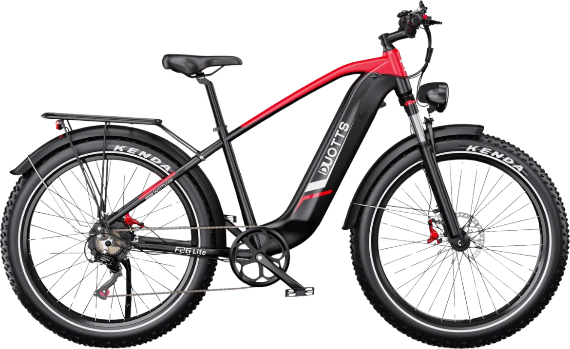 DUOTTS F26 Lite futár e-bike fekete-piros vázzal